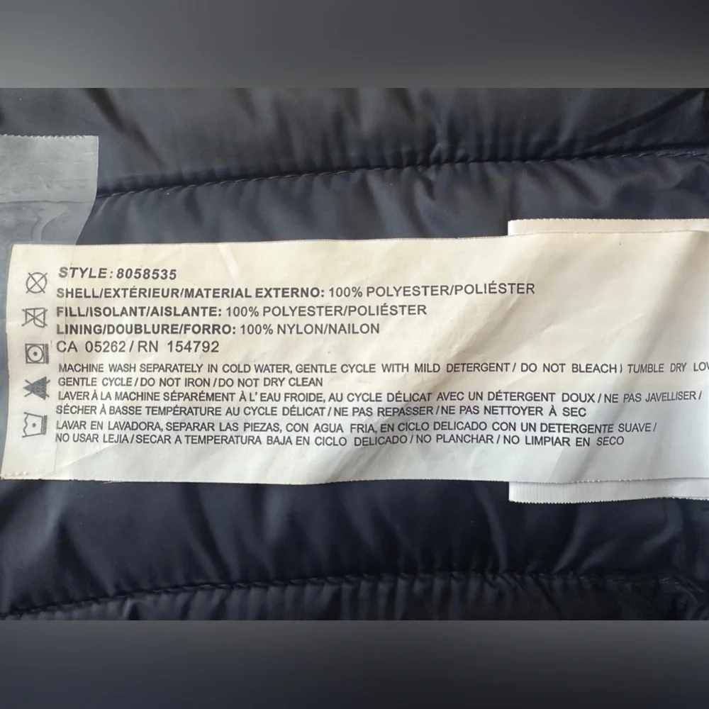 Point Zero Black Puffer Jacket with Floral Pattern - Picture 5 of 5